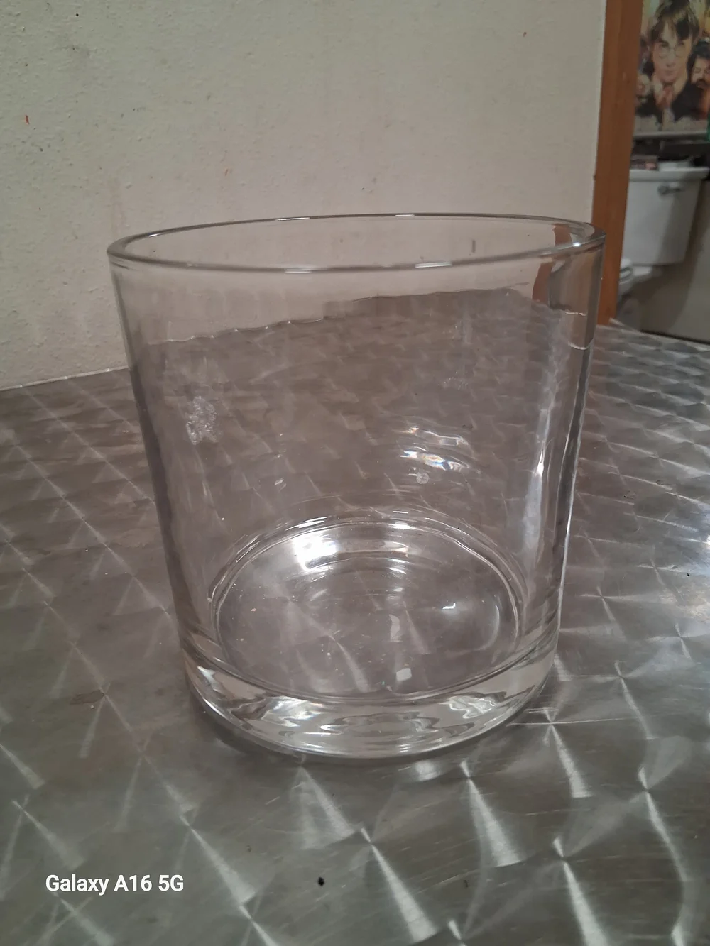 Clear Glass Cylinder Vase -